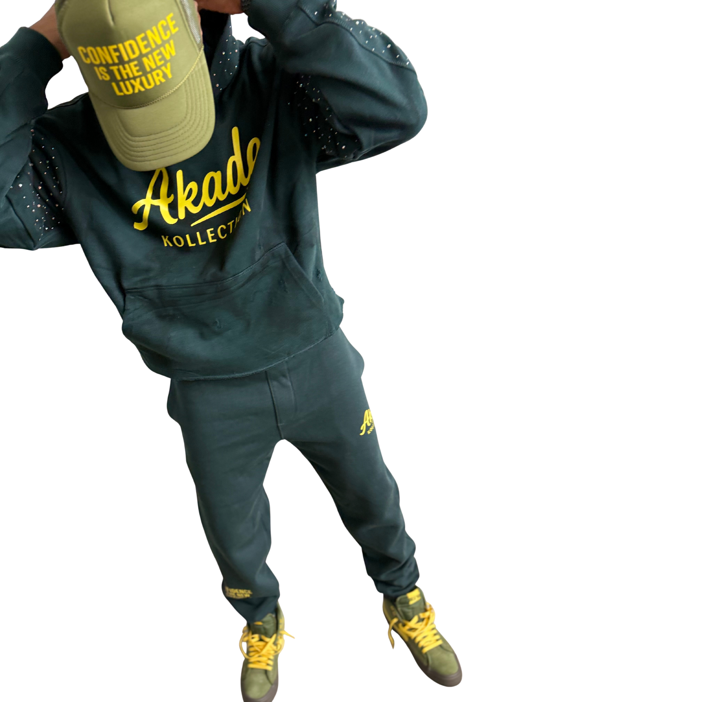 Akade Kollection “Confidence Is The New Luxury” Heavyweight 2-Piece Fleece Sweatsuit (450 GSM)