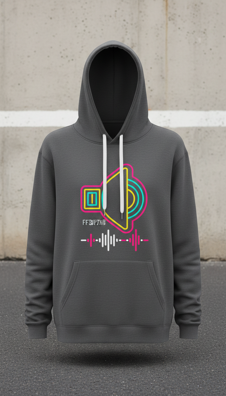 Speaker pink statement hoodie